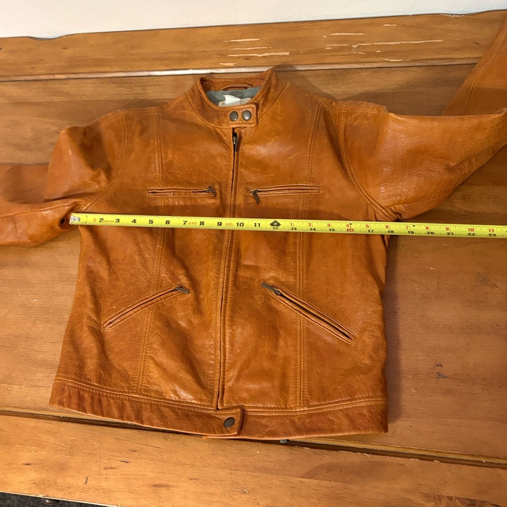 J. Crew Leather Bomber Jacket Size Small - Picture 7 of 13
